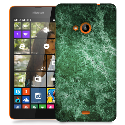 Skal till Lumia 535 - Marble - Grön