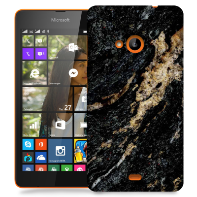 Skal till Lumia 535 - Marble - Svart