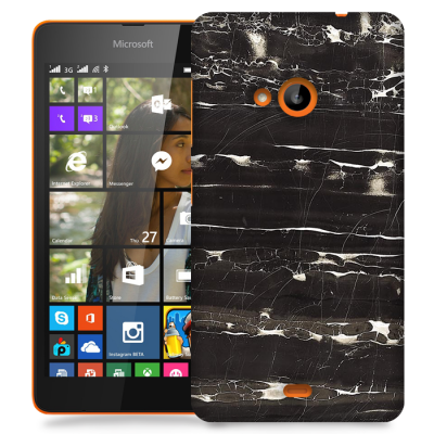 Skal till Lumia 535 - Marble - Svart