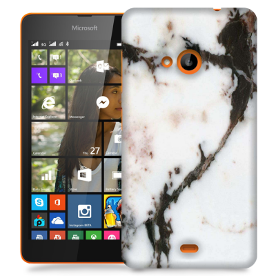 Skal till Lumia 535 - Marble - Vit
