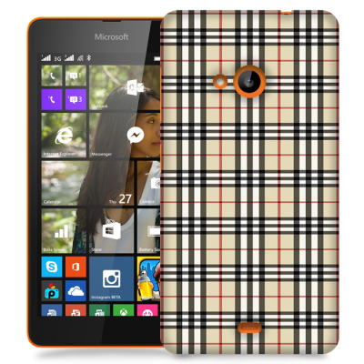 Skal till Lumia 535 - Rugit - Beige