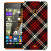 Skal till Lumia 535 - Rutig - Röd