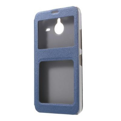 Mobilfodral med dual fönster till Microsoft Lumia 640 XL - Blå