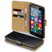 Plånboksfodral till Microsoft Lumia 640 XL - Svart/Brun