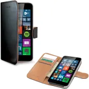 Celly Wallet Case till Microsoft Lumia 640 Svart/Beige