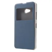 MobilFodral med dual fönster till Microsoft Lumia 640 - Blå