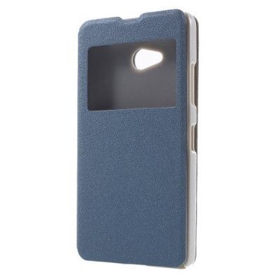 MobilFodral med dual fönster till Microsoft Lumia 640 - Blå