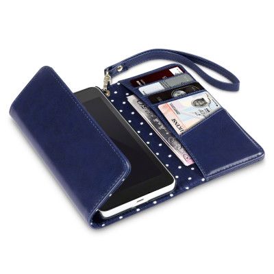 Trifold Plånboksfodral till Microsoft Lumia 640 - Mörkblå