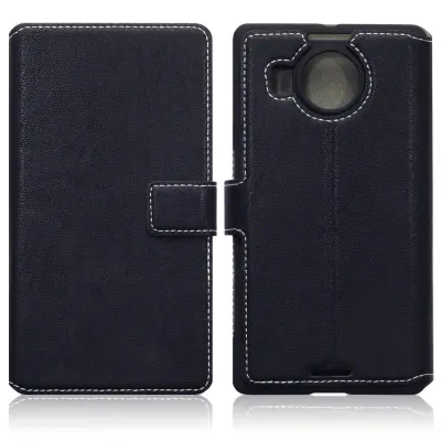 Slimmat Plånboksfodral till Microsoft Lumia 950 XL - Svart