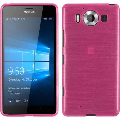 Brushed Flexicase Skal till Microsoft Lumia 950 - Magenta
