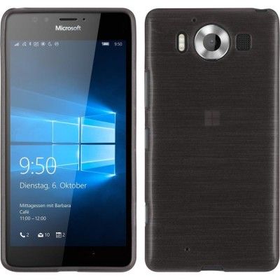 Brushed Flexicase Skal till Microsoft Lumia 950 - Svart