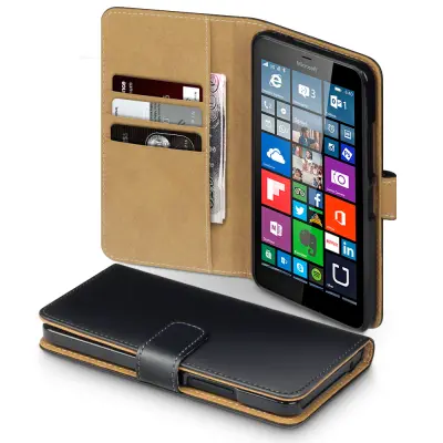 Plånboksfodral till Microsoft Lumia 950 - Svart/Brun