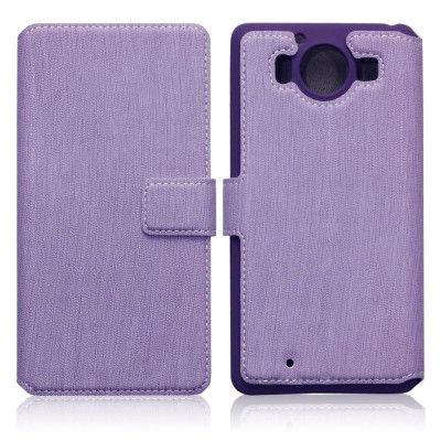 Slimmat Plånboksfodral till Microsoft Lumia 950 - Lila