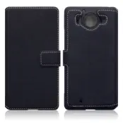 Slimmat Plånboksfodral till Microsoft Lumia 950 - Svart