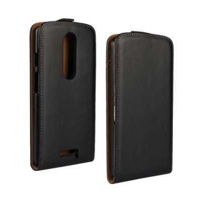 Äkta Flipfodral till Motorola Moto X Force - Svart
