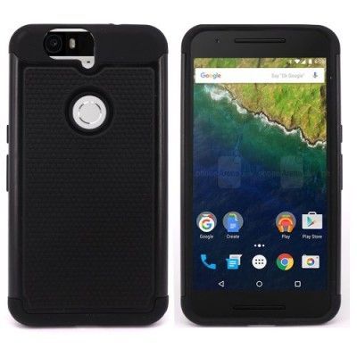 Combo Skal till Google Huawei Nexus 6P - Svart