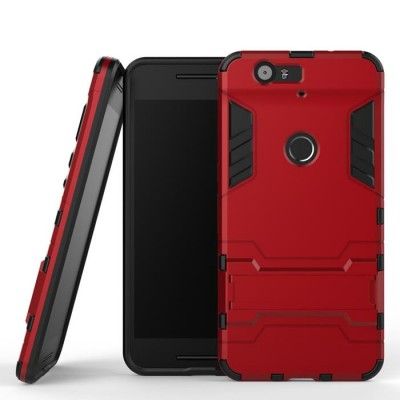 Kick-Stand Skal till Huawei Nexus 6P - Röd