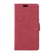 Linen Plånboksfodral till Google Huawei Nexus 6P - Röd