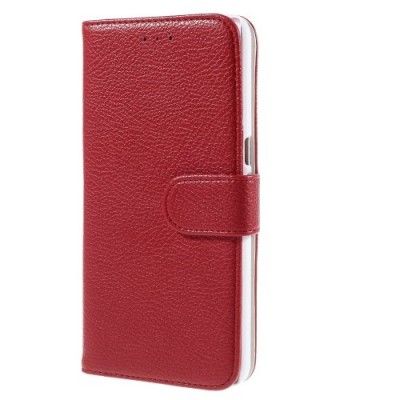 Litchi Plånboksfodral till Google Huawei Nexus 6P - Röd