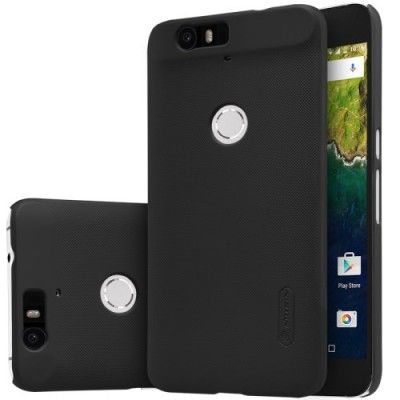 Nillkin Frosted Mobilskal till Huawei Nexus 6P (Svart) + Skärmskydd