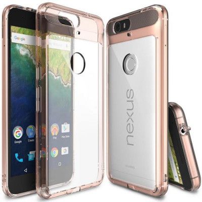 Ringke Fusion Shock Absorption Skal till Huawei Nexus 6P - Rose Gold