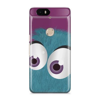 Skal till Nexus 6P - Fuzzy monster - Blå