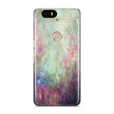 Skal till Nexus 6P - Grunge texture - Ljusblå