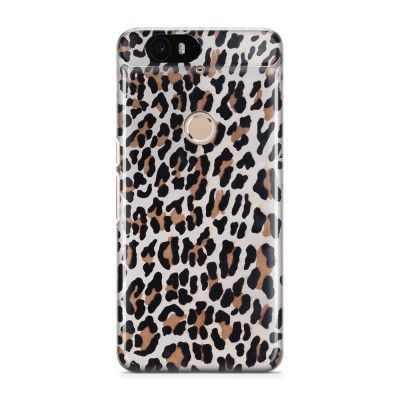 Skal till Nexus 6P - Leopard oljefärg