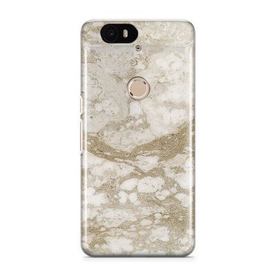 Skal till Nexus 6P - Marble - Beige