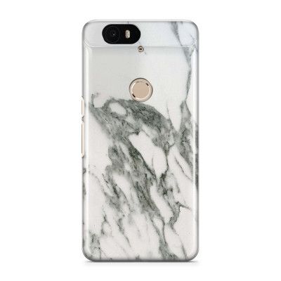 Skal till Nexus 6P - Marble - Vit/Grå