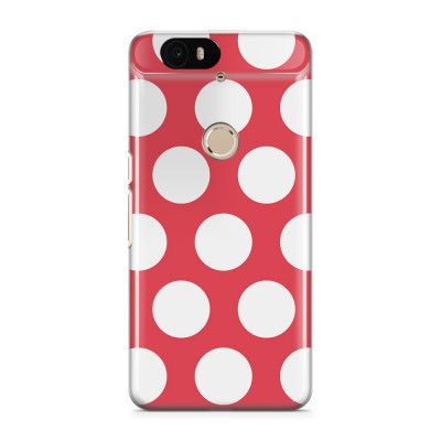 Skal till Nexus 6P - Polka - Magenta