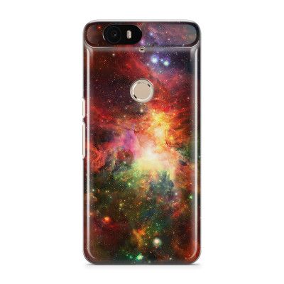 Skal till Nexus 6P - Rymden - Röd/Grön