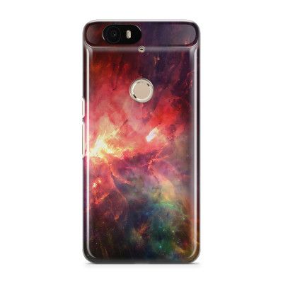 Skal till Nexus 6P - Rymden - Röd/Svart