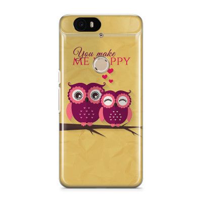 Skal till Nexus 6P - Ugglor - You make me happy