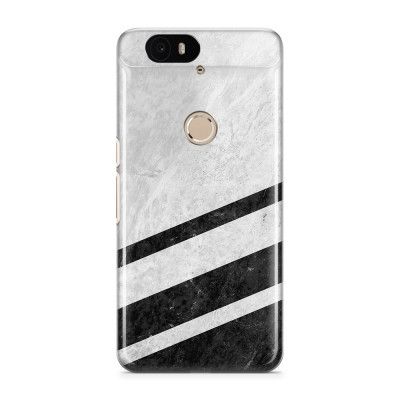 Skal till Nexus 6P - White Striped Marble