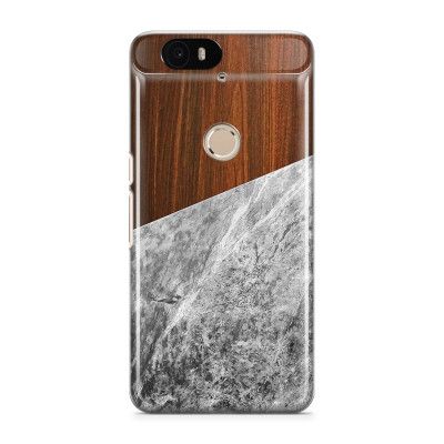 Skal till Nexus 6P - Wooden Marble B