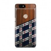 Skal till Nexus 6P - Wooden Scottish Tartan B