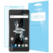 2 X Spigen Crystal Clear Skärmskydd till OnePlus X