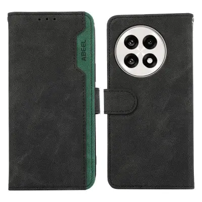 ABEEL Leather Case OnePlus 13R 5G Flipfodral RFID Blockering - Svart