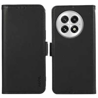 ABEEL OnePlus 13 Mobilskal Konstläder med RFID-blockering - Svart