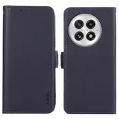 ABEEL Mobilskal till OnePlus 13 KonstLäder RFID-Skydd - Blå