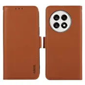 ABEEL OnePlus 13R 5G Plånboksfodral Konstläder med RFID-Skydd - Brun