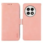 ABEEL OnePlus 13R 5G Plånboksfodral Konstläder Folio Ställ Rosa