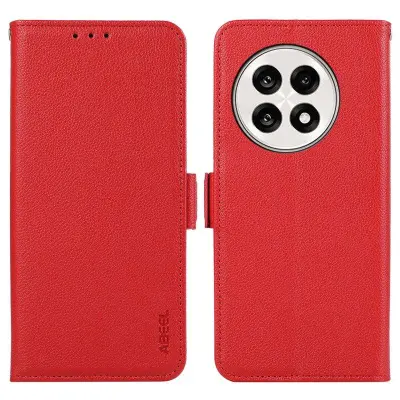 ABEEL OnePlus 13R 5G Mobilskal KonstLäder RFID-Skydd Röd