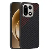 ABEEL Mobilskal till OnePlus 15 5G MagSafe Carbon Fiber (Svart/Röd)