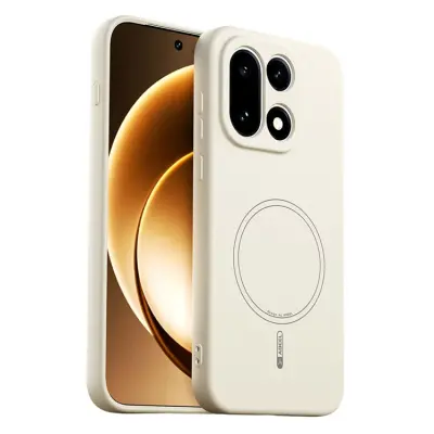 ABEEL Mobilskal till OnePlus 15 MagSafe Silikon Skin Touch - Beige (Beige)
