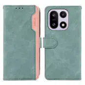 ABEEL OnePlus 15 Plånboksfodral Färg Splicing RFID (Babyblå)