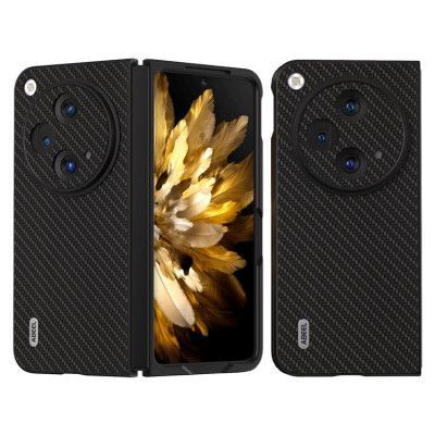 ABEEL OnePlus Open Mobilskal Carbon Fiber PU Läder - Svart
