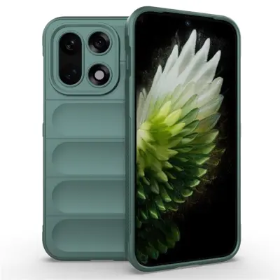 AMORUS OnePlus 15 Mobilskal Rugged Soft TPU Shockproof - Grön (Grön)