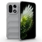 AMORUS Mobilskal till OnePlus 15 Rugged Soft TPU Shockproof - Grå (Ljusgrå)